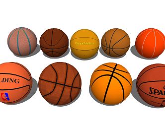 modern basketball 3d model