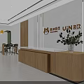 Modern Spacious Public Office Area With Ergonomic Workstations Comfortable Chairs And Fresh Green Decorative Plants