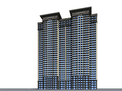 Modern High Rise Building Exterior Design With Glass Windows And Contemporary Architecture 3d model