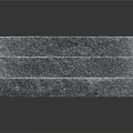 Gray Stone Stairs With Three Steps On Black Background And Reflection