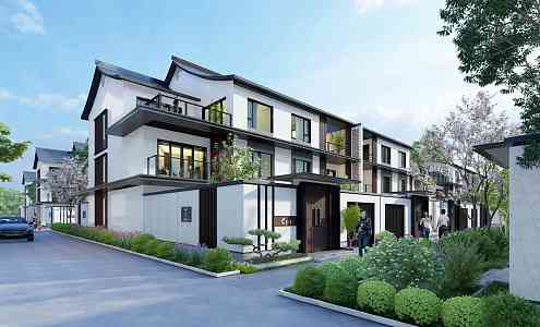 Chinese townhouse 3d model