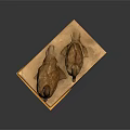 Two Stuffed Ducks Standing On A Wooden Base Detailed Taxidermy