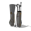 Professional Golf Sports Equipment Set With Clubs And Carry Bag