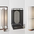 New Chinese Style Table Lamp Floor Lamp Combination 3d model