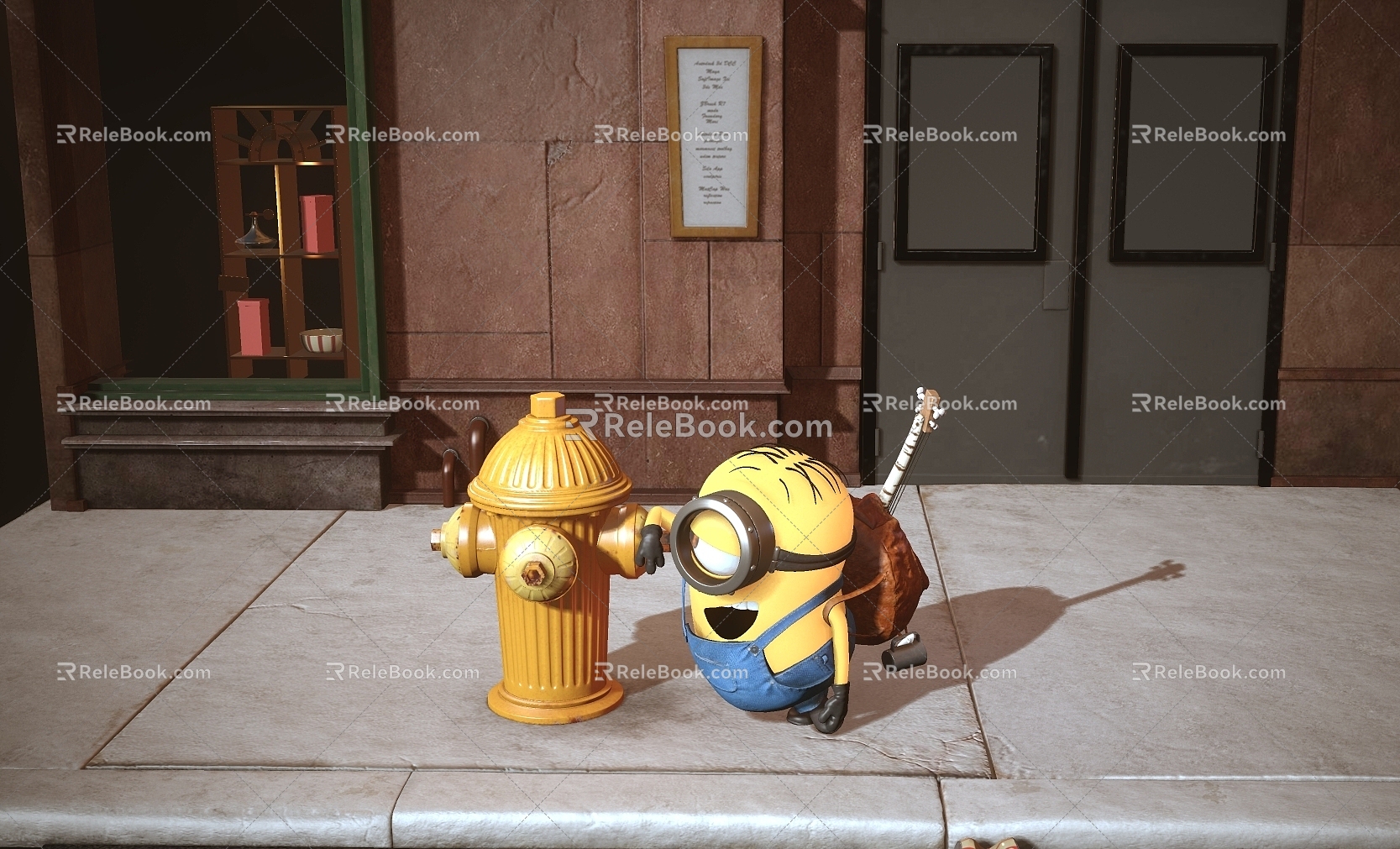 The next era film and television Minions cartoon animation fantasy characters PBR 3d model