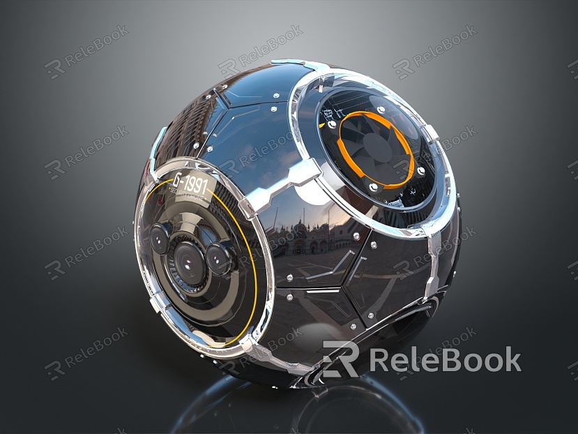 Modern Sci-Fi Equipment Sci-Fi Container Sci-Fi Ball Spherical Container Sci-Fi Item model