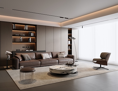 Italian Home Living Room 3d model