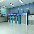 Modern Public Service Hall With 24h Self Service Area Document Pre Check Zone And Machines