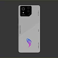 White Republic of Gamers Gaming Laptop With RGB Logo And Sleek Back Design