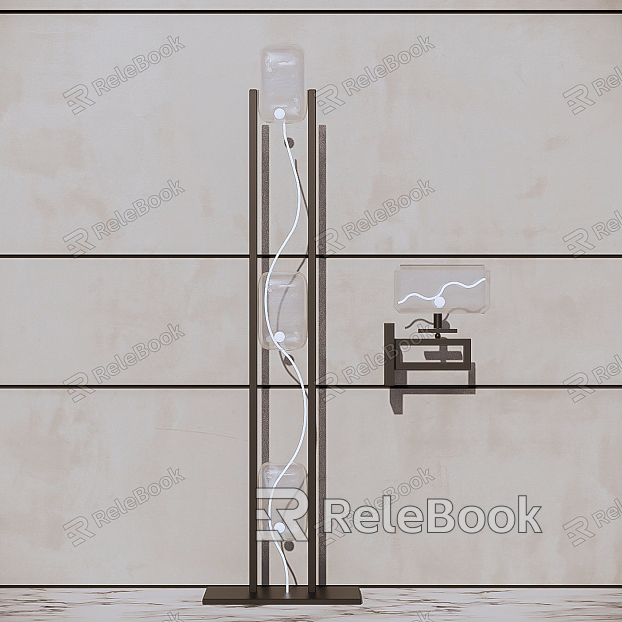 Modern lamp combination floor lamp wall lamp model