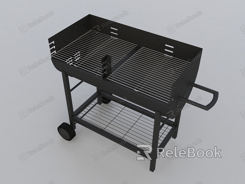 Barbecue grill grill table skewers model