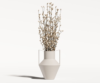 Modern Vase Flowers 3d model