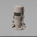 Industrial Equipment with cylindrical body mesh structure base support and top circular cover