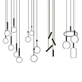 Modern Chandelier Simple Chandelier Combination 3d model