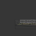 Modern Parking Lot Design With Automatic Barriers Trimmed Hedges And Pavement Markings