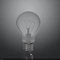 High Quality Electronic Light Bulb With Transparent Glass Filament Metal Base And Reflective Surface