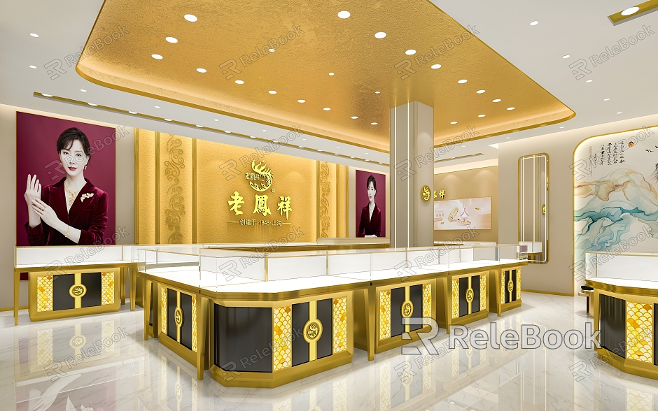 Lao Fengxiang Jewelry Store model