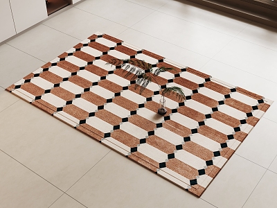 Geometric Pattern Carpet 3d model