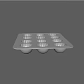 12 Cavity Flower Shaped Aluminum Baking Pan For Homemade Pastry Dessert