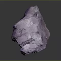 Raw Amethyst Stone With Purple Hue Rough Texture Natural Shape And Number Tag
