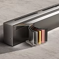 Modern Stainless Steel Device With Sliding Multi Colored Panels And Sleek Design