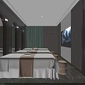 Luxurious SPA Sauna Interior Design With Massage Beds Soft Lighting And Elegant Decor
