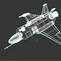 Cosmic Exploration Spacecraft Model Featuring Detailed Structure And Aerodynamic Design