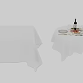 Elegant Decorative Ornament Set With Wine Glass Cheese Olives Candle Plates For Dining Table