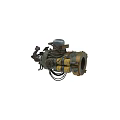 Vintage Mechanical Weapon With Metal Components Wiring And Structural Details