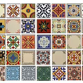 modern tile mosaic tile 3d model