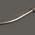 Knife Big Knife Long Knife Machete Long Handle Knife Sword Battle Knife Cold Weapon Simple Model Knife Low Model Knife Low Face Number Knife Game Knife Cartoon Knife Treasure Knife 3d model