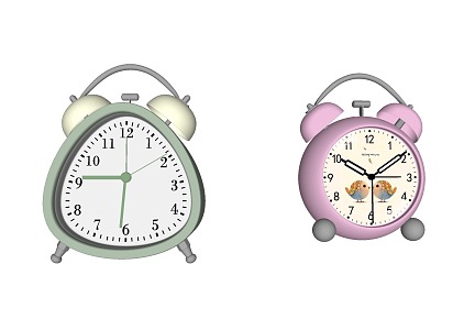 Alarm clock decorative ornaments clock 3d model