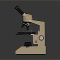 Functional Household Microscope With Clear Optics Stable Base And Adjustable Stage 3d model