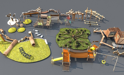 Ecological children's amusement facilities 3d model