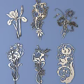 Chinese-style Carved Flower Carved Traditional Pattern Carved Pattern 3d model