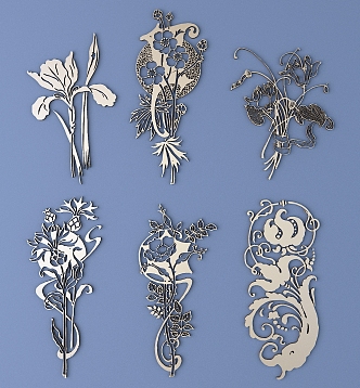 Chinese-style Carved Flower Carved Traditional Pattern Carved Pattern 3d model