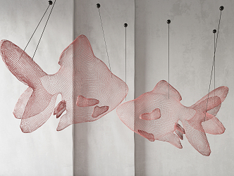 Modern Chandelier Goldfish Chandelier 3d model