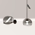 Lamp chandelier bedside lamp wall lamp 3d model