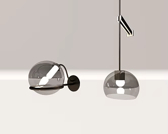 Lamp chandelier bedside lamp wall lamp 3d model