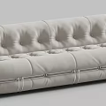 poliform modern multiplayer sofa leather sofa 3d model