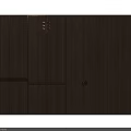 Wooden Wall Panel Design With Spliced Patterns And Decorative Lines 3d model