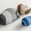 Modern Sofa Stool Pebble Stool Soft Stool Shoe Changing Stool Low Stool Device 3d model
