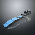 Modern Fashion Apparel Accessories Featuring Blue Black Smooth Surface Design Details