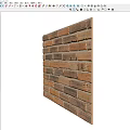Brick Background Wall Featuring Warm Tones Neatly Arranged Textured Bricks for Interior Decor