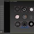 Various Car Tires With Stylish Alloy Rims Red Accents And Tread Designs