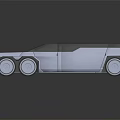 Sleek Modern Futuristic Car With Silver Metallic Exterior And Reflective Surface