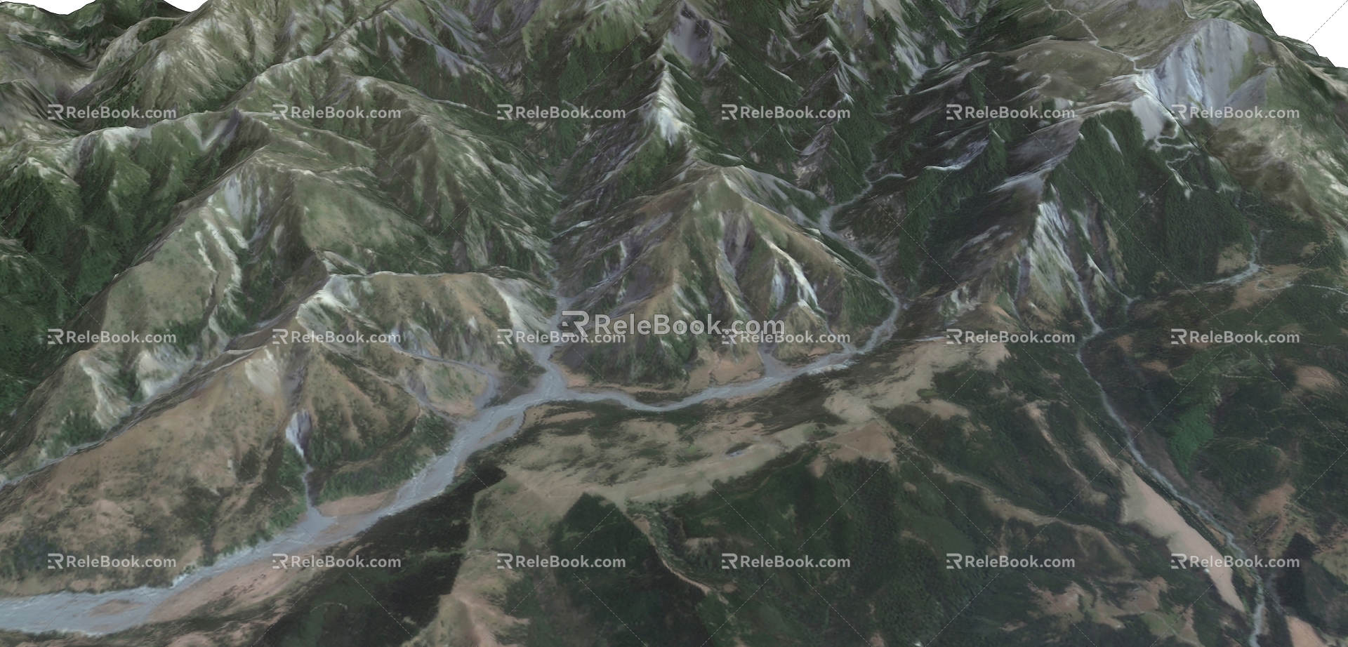 Outdoor Landscape Mountain Geography model