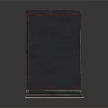 Dark Colored Metal Equipment Cabinet With Double Doors Ventilation Grilles And Warning Labels
