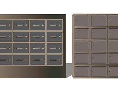 Modern Locker 3d model Modern Locker 3d model