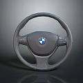 Premium Automotive Steering Wheel Part With BMW Logo And Leather Surface Design